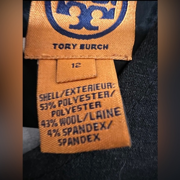 NWT Sleeveless Wool Blend Black Tory Burch Dress W/ Pockets - 12 - Picture 3 of 6